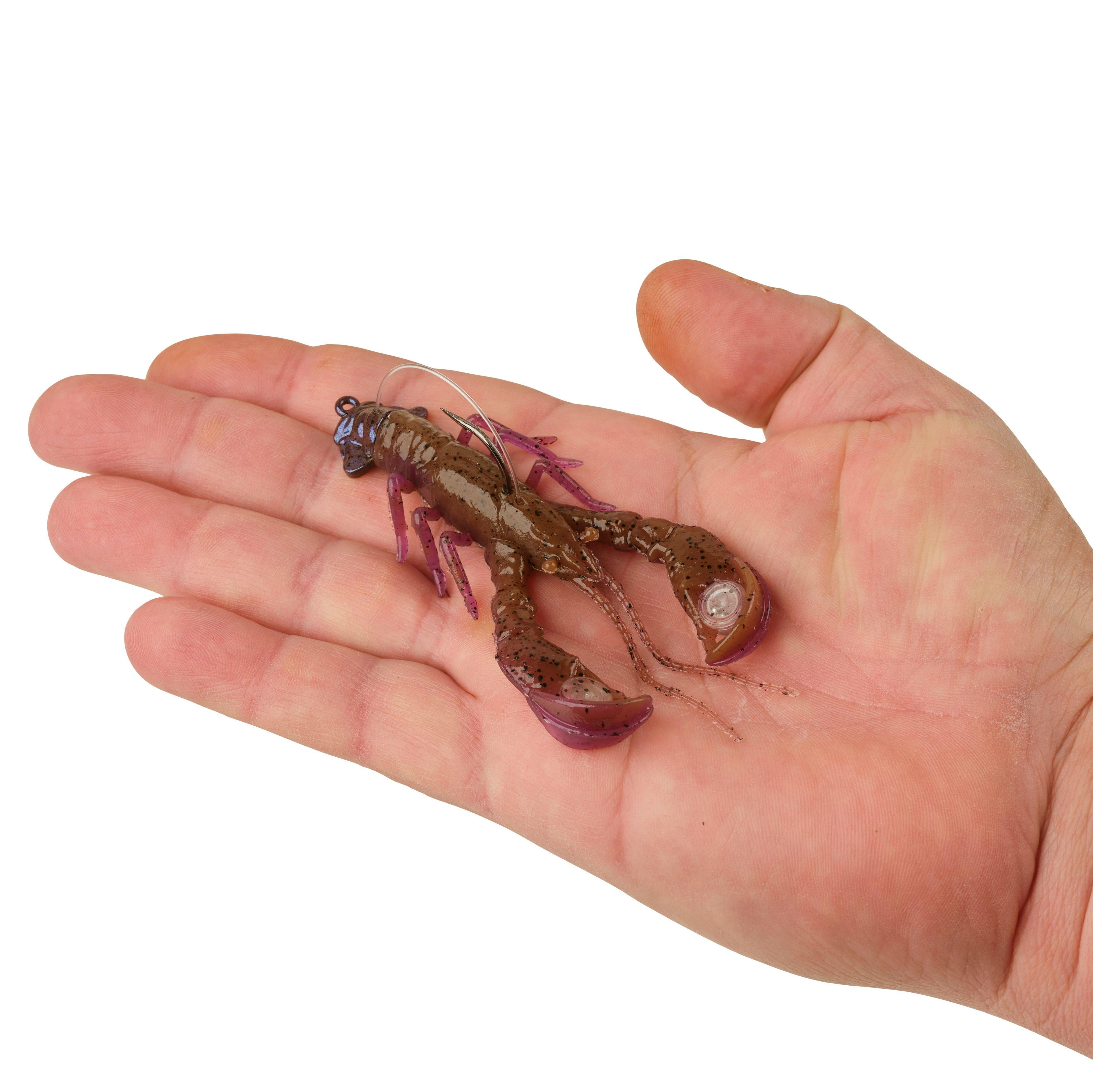 Berkley PowerBait® Clatter Craw, 3.5 in, Peanut Butter and Jelly
