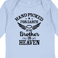 thumbnail image 4 of Inktastic Handpicked for Earth by My Brother in Heaven Angel Wings Boys or Girls Long Sleeve Baby Bodysuit, 4 of 5