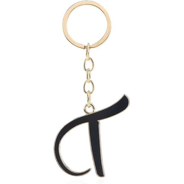 Letter Keychain,26 Letters A-Z Decorative Letter Keychain,Name Keychain for Women Girls Men Teenager Gift