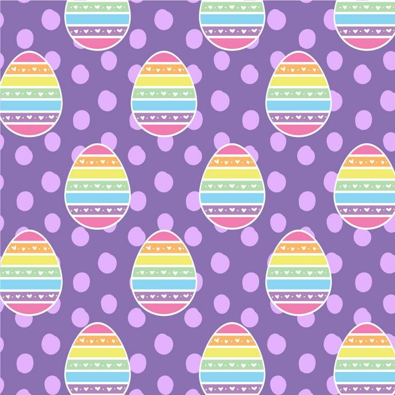 Graphics and More Cute Rainbow Happy Easter Egg Premium Roll Gift Wrap Wrapping Paper, Size: 72