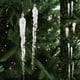 thumbnail image 1 of Colgantes De Plástico Juego de 2 colgantes transparentes para árbol de Navidad, ideales para la decoración navideña. Medidas: 28 x 3 x 3 cm. Rkxzt, 1 of 9