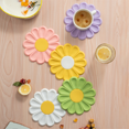 thumbnail image 2 of Posavasos con forma de flores Posavasos para bebidas Almohadillas aislantes antideslizantes Manteles individuales Accesorios de cocina Posavasos, 2 of 8