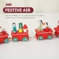 thumbnail image 3 of SHINYPASING 1 Set Wooden Train Track Bridge Christmas Theme Toys Home Decor, 3 of 8