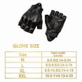 thumbnail image 2 of CSStudio Men's Fingerless Goat Leather Motorcycle Gloves, Perforated Breathable Half Finger Riding Gloves, Elastic Wrist Summer Gloves for Motorbike Off‑Road Driving, 2 of 6