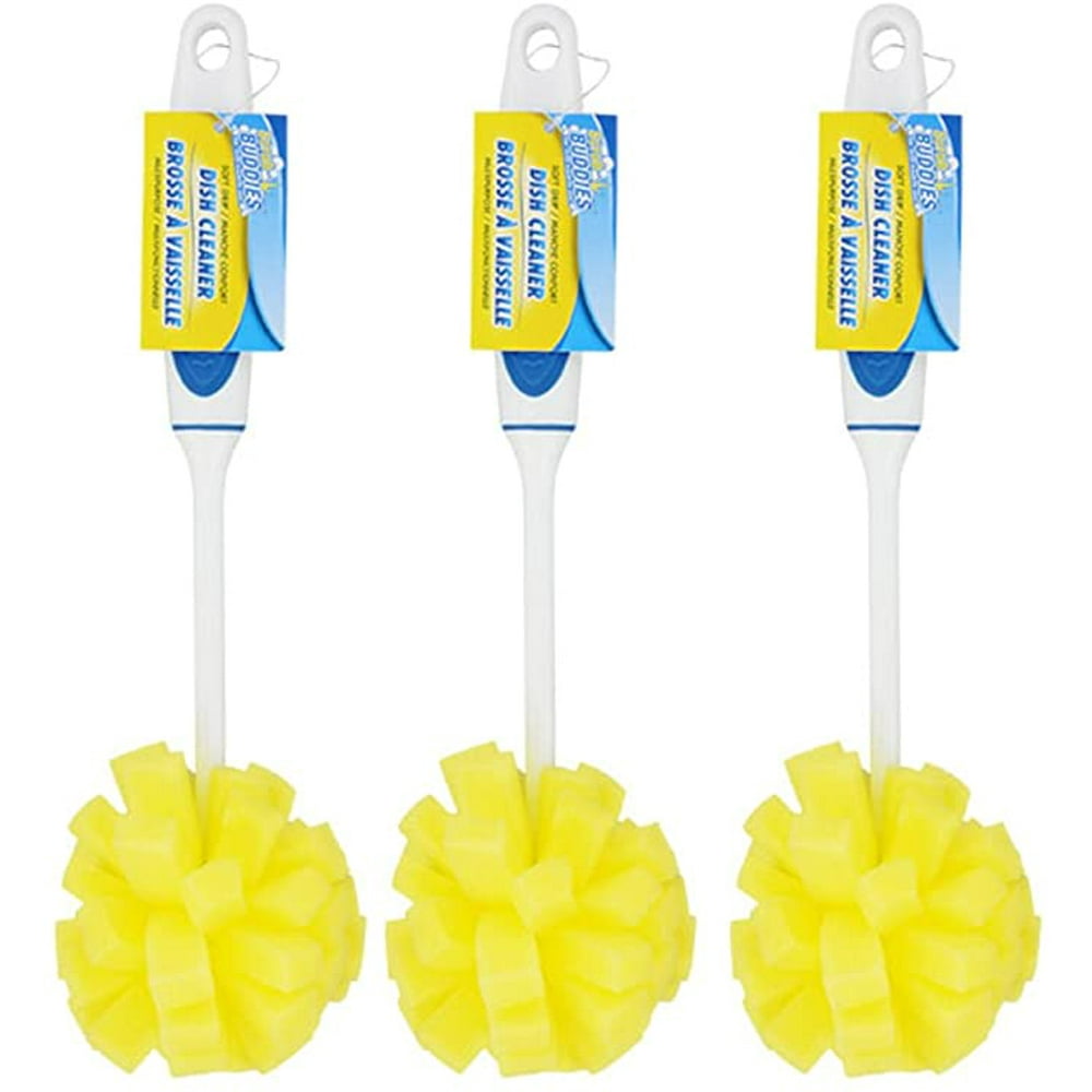 Dish Scrubber Scrub Buddies Dishwashing Foam Sponges with Handles