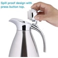 thumbnail image 3 of Thermos 304 Stainless Steel Double Wall Vacuum Insulated Coffee Pot Coffee Thermos, Coffee Plunger, Juice / Milk / Tea Insulation Pot (2.0l) Sliber, 3 of 7