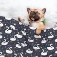 thumbnail image 3 of Pofeuu Swan And Flowers1 Print Puppy Blanket,Dog Blankets,Pet Blanket Cozy Cat Blankets for Indoor Cats, Fuzzy Pet Blanket for Kitten Doggy Dog Blankets-Medium, 3 of 8