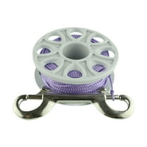 yotijay Finger Spool Braided Nylon Line 98ft for Spearfishing Wreck Technical Diving Violet Line