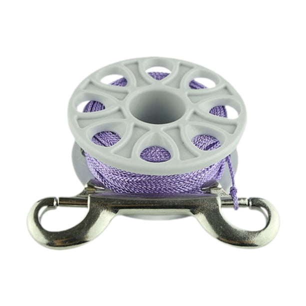 Carrete de dedo Carrete de buceo Carrete de dedo Despliegue suave Ligero Compacto con Línea violeta