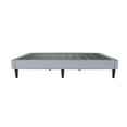 thumbnail image 3 of Queen Contemporary Grey Upholstered Platform Bed, 3 of 15