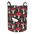 thumbnail image 2 of Fotbe Laundry Hamper With Durable Leather Laundry Basket Red Mushrooms Thickened Waterproof Round Collapsible Laundry Hamper, Dirty Clothes Laundry Basket, 2 of 8
