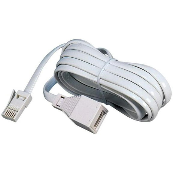 TUK - White BT Plug (BT631A) to Socket Telephone Lead - 3m