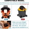 thumbnail image 2 of 12 Pack Replacement Bags for Ridgid VF3502 - High Efficiency Dust 12-16 Gallon Vacuum Cleaner 23743 and 12Pack, 2 of 5