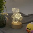thumbnail image 1 of 3D Small Night Light Creative Small Table Lamp Bedroom, 1 of 7