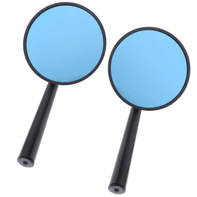 Espejos retrovisores universales Sunnimix de Resistencia CNC para Motocicletas ATV Dirt Bike azul
