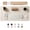 Creamy White, variant on PROMATTOO Desk Pad Protector with Premium Gift Box,Vegan Leather Waterproof Laptop Mat for Keyboard & Mouse,Warm Beige