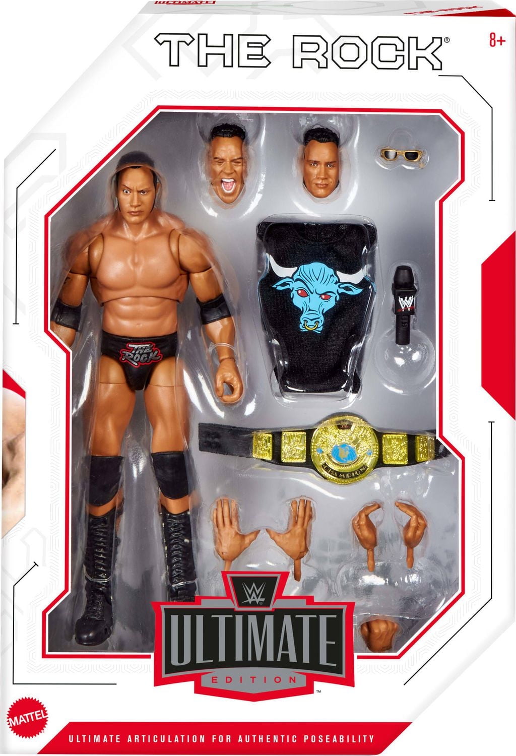 WWE Ultimate Edition Figurine articulée et acc. The Rock