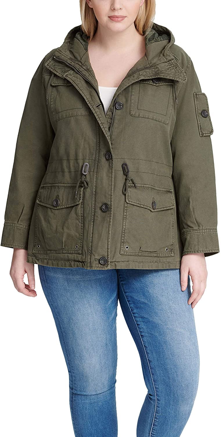 cotton military jacket womens