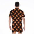 thumbnail image 2 of Watercolor Crab Pattern Short Sleeve Men'S Rompers Casual Summer Jumpsuits Outfit, 2 of 4