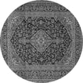 thumbnail image 1 of Ahgly Company Indoor Round Medallion Gray Traditional Area Rugs, 5' Round, 1 of 1