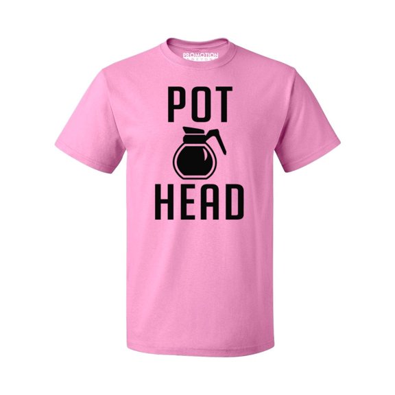 P&B Coffee Pot Head Men's T-shirt, Azalea Pink, XL