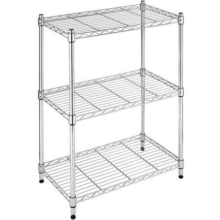 Whitmor Supreme Small 3-Tier Shelves, Chrome - Walmart.com