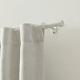 thumbnail image 4 of Threadmade Serena Single Curtain Rod with Contemporary Cap Finial, White - 32"W x 78"L, 4 of 6