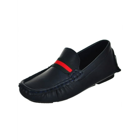 Boys Penny Loafers - Eddie Marc Boys' Driving Loafers (Sizes 5 - 4)