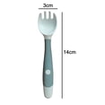 thumbnail image 5 of Baby Utensils Spoons Forks 2 Sets, Cute Toddlers Feeding Training Spoon and Fork Tableware Set Easy Grip Heat-Resistant Bendable BPA Free Great Self-Feeding Learning Spoons Forks for Kids, 5 of 9