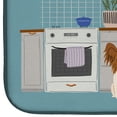 thumbnail image 4 of Red White Papillon Kitchen Scene Dish Drying Mat, 4 of 7
