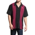 thumbnail image 5 of G-Style USA Men's Two Tone Retro Button Down Bowling Shirts, 5 of 6