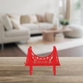 thumbnail image 2 of Puente de vías de tren de madera, accesorios, modelo de madera de dos pisos, divertidos juguetes ferroviarios para niños, para jugar en casa y en la escuela, 2 of 7