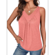 thumbnail image 1 of Chaleco Sin Mangas con Cuello en V para Mujer, Rosa, Talla XL, 1 of 7