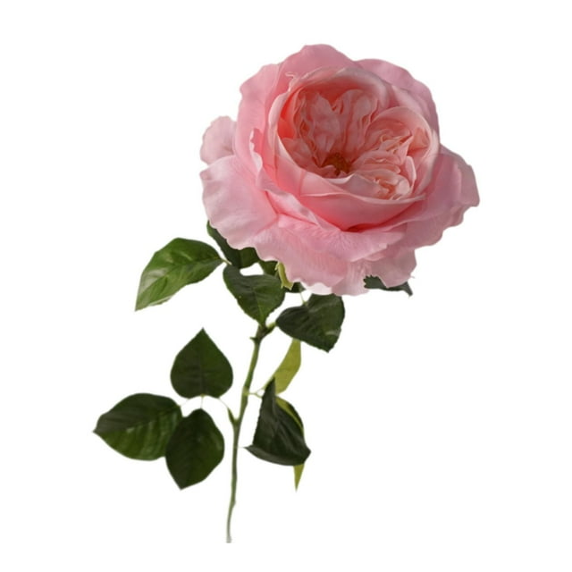 Ramo de rosas artificiales para centro de mesa, rosa realista hidratante Rosa claro