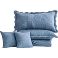 thumbnail image 7 of Blythease Oversized King Bedspread, Paisley Pattern Design, Lightweight Bedding Cover, Reversible, 5 Piece, 100% Microfiber, Smokey Blue, 7 of 7