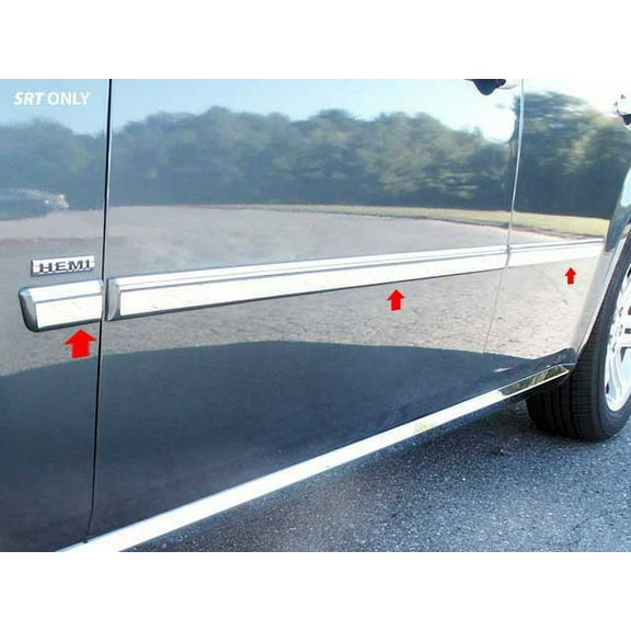Stainless Rocker Panel Trim 6Pc Fits 2005-2008 Dodge Magn. TH45922 QAA