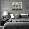 thumbnail image 6 of Busyhead Blue Flower 16"x12" Framed Canvas Art Prints, 6 of 6