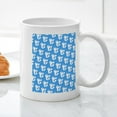 thumbnail image 3 of CafePress - Light Blue Lobster Silhouettes Designer Stain Mugs - 11 oz Ceramic Mug - Novelty Coffee Tea Cup, 3 of 4
