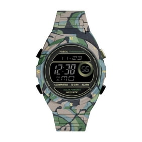 Fossil Men's Everett Digital Camo Stainless Steel Watch (FS5894)