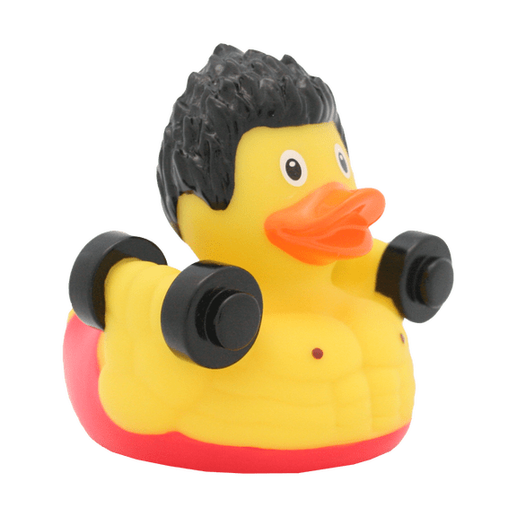 Body Builder Muscle Man Rubber Duck