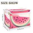 thumbnail image 3 of Watermelon Summer Dreamy Background Foldable Storage Bin with Lid and Handle Collapsible Storage Box 16.5 x 12.6 x 11.8 inches, 3 of 7