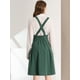 thumbnail image 5 of INSPIRE CHIC Vestido General De Cintura Elástica Con Tirantes Y Tirantes Para Mujer Verde oscuro XS, 5 of 6