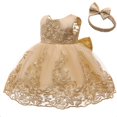 thumbnail image 2 of Vestido CMMCHAAH para Niñas Pequeñas con Encaje y Moño para Navidad, 2 of 4