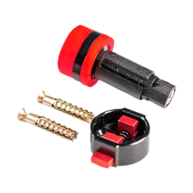 Soporte de pared para bicicletas, resistente, para estacionamiento de bicicletas, soporte de pared para bicicletas, colgador de pared para garaje Largo 65cm Rojo