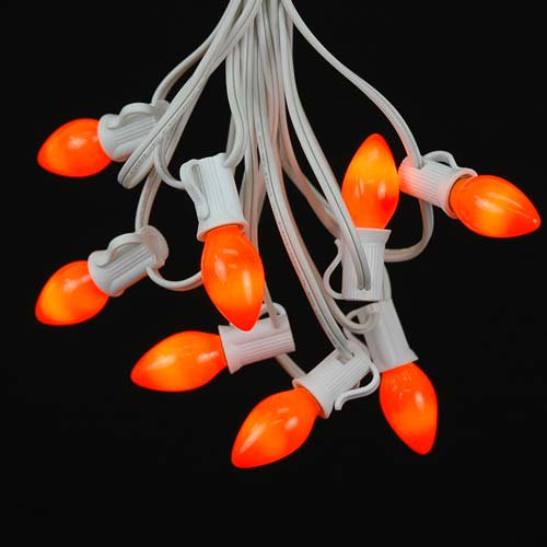 Novelty Lights C7 Ceramic Christmas Lights Set Indoor/Outdoor