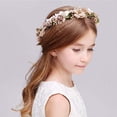 thumbnail image 4 of Diadema de flores bohemias para mujeres y niñas, Corona de rosas, adorno de fiesta, festival, playa, viajes, accesorios para el cabello, 4 of 5