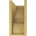 thumbnail image 4 of 7"W x 14"D x 14"H Classic Ridgewood Rough Cedar Woodgrain TimberThane Corbel, Primed Tan, 4 of 6