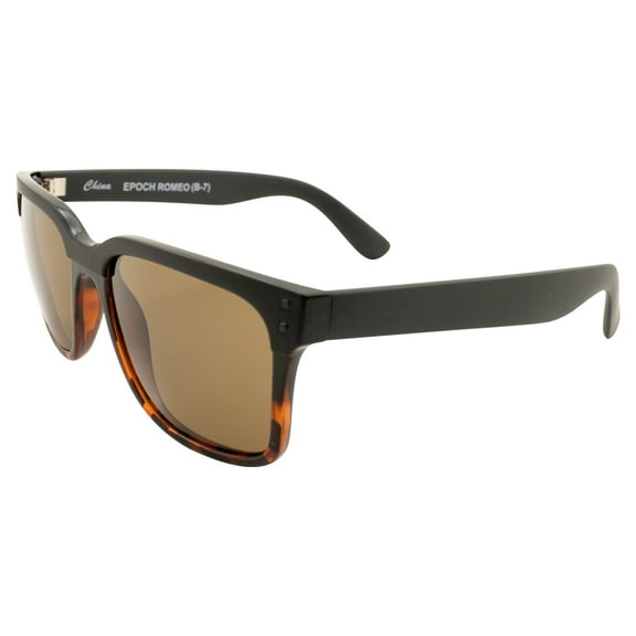 Epoch Eyewear Romeo UInta Sports Polarized Sunglasses Motorcycle Glasses Black & Tortoise Frame w/Hydrophobic Brown Lens