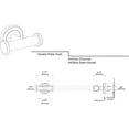 thumbnail image 4 of Gatco 4245A Latitude II Double Robe Hook, Chrome, 4 of 4