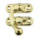 thumbnail image 2 of Riwesomey Candado antiguo Hierro Retro Cerrojo Gancho Cerradura Protección Oculta Capturas Decoración Joyería Caja de madera Hardware Regalos Herramientas y ferretería Gancho izquierdo amarillo, 2 of 6